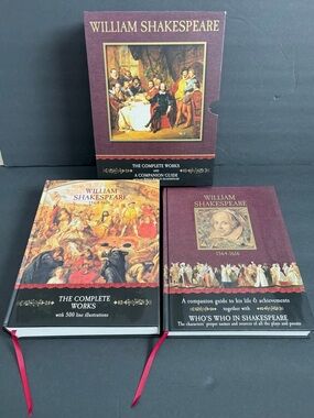 William Shakespeare The Complete Works & Companion Guide Boxed Set in Slipcase